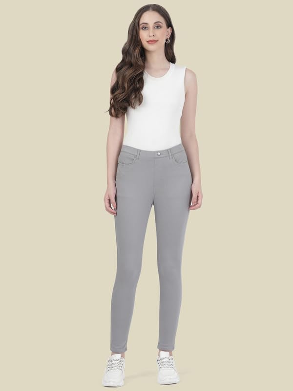 Image of GO COLORS Women Mid Rise Premium Straight Jeans