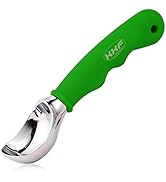 KXF Eisportionierer, rutschfester Gummigriff, Eislöffel, Melonenballer, spülmaschinenfest (grün)