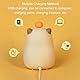 Luqeeg Wecker Nachtlicht, Niedliches Capybara -Design, Sanfte Beleuchtung, Zwei Alarmeinstellungen und USB -wiederaufladbare, Schrittlose Nachtlampe für Kinderzimmer Kinderzimmer,