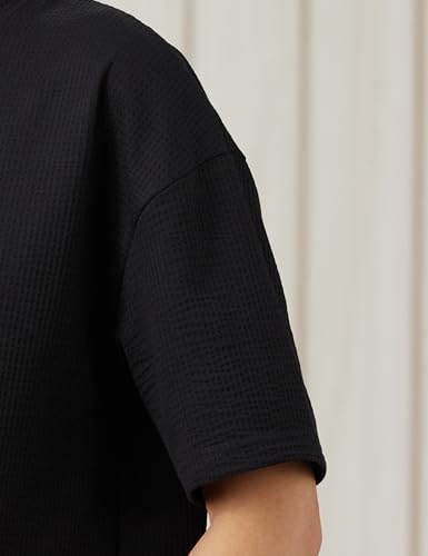 Image of Amazon Brand - Symbol Women's Oversized Textured T-Shirt | Seersucker (Available in Plus Sizes)