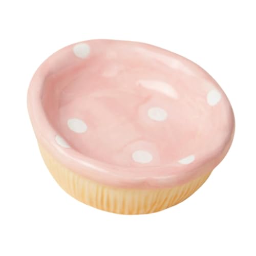 IEUDNS Hamster Ceramic Bowl,Small Animal Feeding Dish,Feeding Bowl,Guinea Pig Bowl,Mushroom Water Bowl for Gerbils Ferret Chinchilla, Mushroom