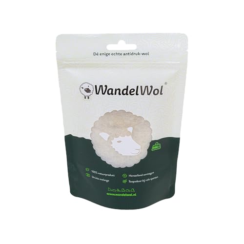 WandelWol 40 gramos de lana antipresión – Lana grasa – Lana curativa - Producto 100% natural - Mezcla única rica en grasa de lana lanolina – Lana para correr