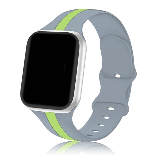 Image of GRIPP Tutone Soft Silicone Watch Strap for 44mm /45mm /46mm /49mm, Watch Series 11 /10 /9 /8 /7 /6 /5 /4, SE 3 /2 /1, Ultra 3 /2 /1, Durable, Flexible, Lightweight, Adjustable (Watch Not Included)