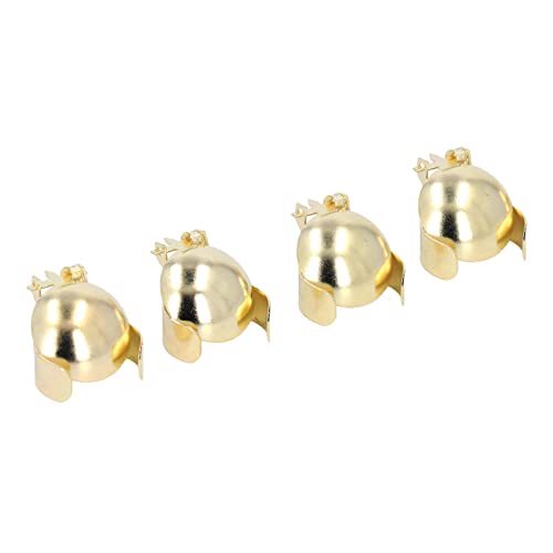 4pcs Automatic Candle Extinguisher, Wick Flame Snuffer, Candle Snuffers Accessory for Putting Out Candle Flame Safely for Candles Up to 0.8 inches (Gold)