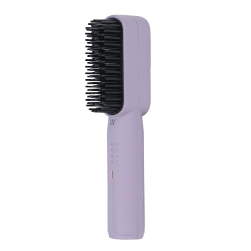 Cepillo alisador de cabello Yinhing 2500mAh púrpura portátil miniatura 2