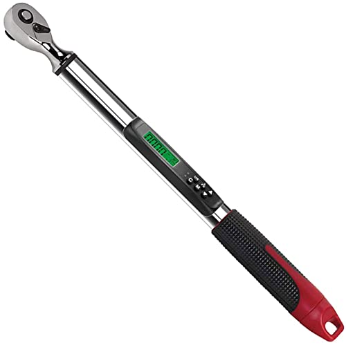 ACDelco ARM315-3A 3/8" digitaler Drehmomentschlüssel (6,8-135 Nm) mit Summer, Vibration, Flash-Benachrichtigung und Tragetasche mit schaumstoffgefütterter Stahlschutzhülle ISO 6789 Cover