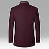 Men Stand Collar Retro Blazer Jacket Winter Solid ... #3