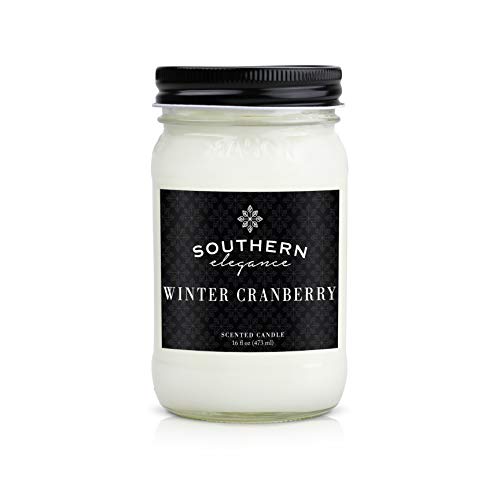 Southern Elegance | Vanilla Noel Scented Candle | 16 oz Mason Jar | Handcrafted in the USA