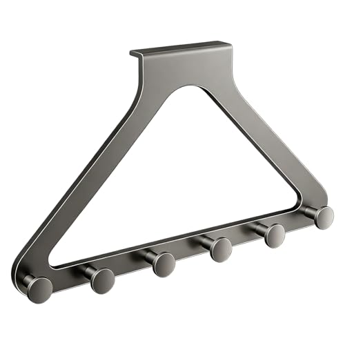 Over Door Hanger, Storage Hook for Bag with Scratch Proof Lining, Durable Industrial Grade Material with Smooth Rounded Finish, Universal Multi Hook Rail 567g Sturdy Design