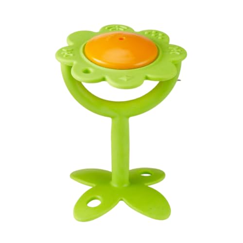 Image of Innobaby Original Teethin' Smart EZ Grip Flower Teether Rattle and Sensory Toy for Babies and Toddlers. BPA Free Teether