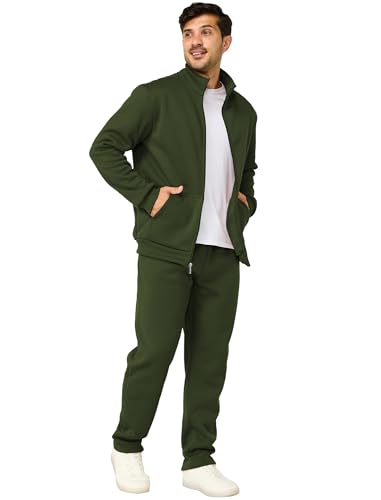 Men's Tracksuits Casual Sweatsuit 2 Piece Full Zip Sweatshirt and Sweatpants Set Athletic Jogging Suit3