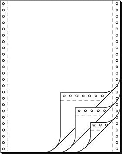 91400 Endlospapier 4-fach, 12 Zoll x 240 mm (A4 hoch), 52/53/53/52 g, 500 Sätze LP, SD Cover