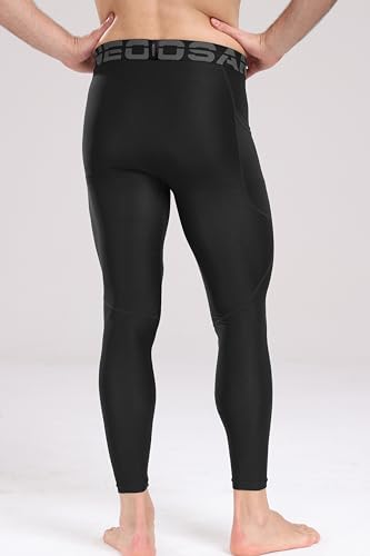 NEOSAN Men's Compression Leggings Sports Base Layer Running Workout Basketball Athletic Cycling Tights Pants2