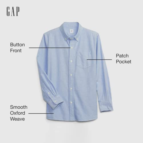 Image of GAP Boys' Button-down Long Sleeve Oxford Shirt