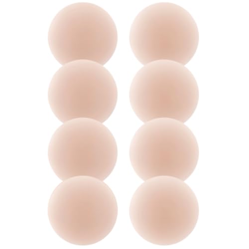 MUQU Nipple Covers Breast - No Show Pasties Reusable Women Sticky Seamless Silicone Breast Covers 4 Pairs Petals