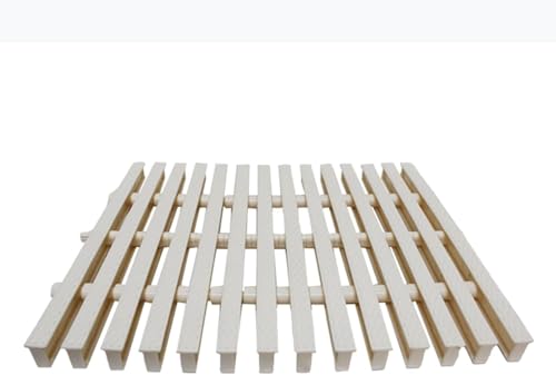 Grille de drainage de piscine en plastique PPS blanc 15x100 cm pour goulotte