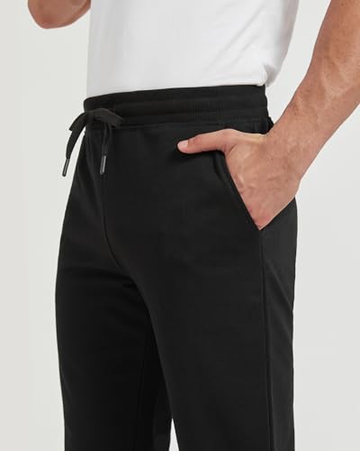 Zylioo Extra Long Sweatpants for Men Tall,Mens Black Sweatpants Long 34 Inch Inseam,Mens Joggers Tall Size3