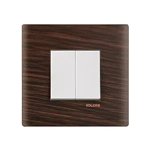 Kolors 8 Module, Modular Switch Plate with inner plate [Cover Plate] (Hz), (Spiced Ebony) [These modular plates are only compatible with KRAFT & KOSMIK Switches]
