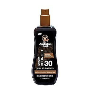 Australian Gold SUNSCREEN SPF30 spraygel met instant bronzer 237 ml