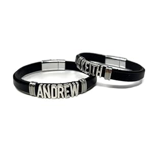 Personalized leather bracelet for men excellent gift for spouse, partner, boyfriend, father’s day or friends.