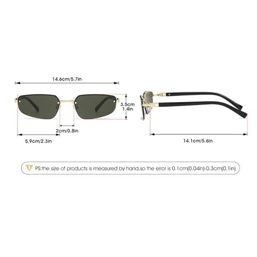 willochra Small Oval Sunglasses For Women Men Retro Fashion Metal Cat Eye Sun Glasses Vintage Retro 90s Trendy Sun Glasses4