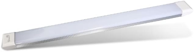 Quanta 20W 2ft LED Batten Fittings Integrated Tube Lamp 4000K Cool White 600x55x25mm Wall and Ceiling Lighting 30000h Long Lifespan