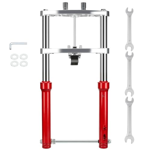 Image of Mini Bike Front Suspension Forks Kit for Coleman CT200U CT200U-EX | Compatible with BT200X Axis M200 Minibike 196cc 200cc 6.5HP Powersports Parts Accessories Shock Absorber Forks Frame Red