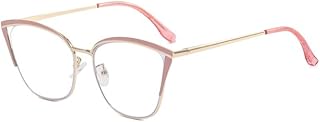 NOVESIXTDAT Gafas de Lectura HD de Moda, Gafas con Bloqueo de luz Azul, lectores de computadora, Anti UV, Espejo de luz Plan de Gran tamaño for Mujeres (Color : Pink, Size : +200)