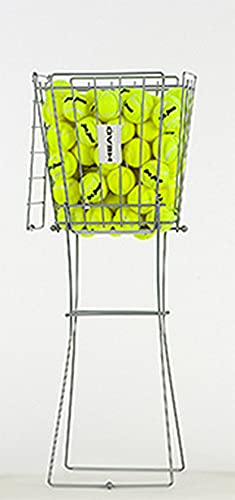 HEAD 72 Pro Tennis Ball Hopper - Lightweight Portable Pick Up Basket Holds 72 Balls