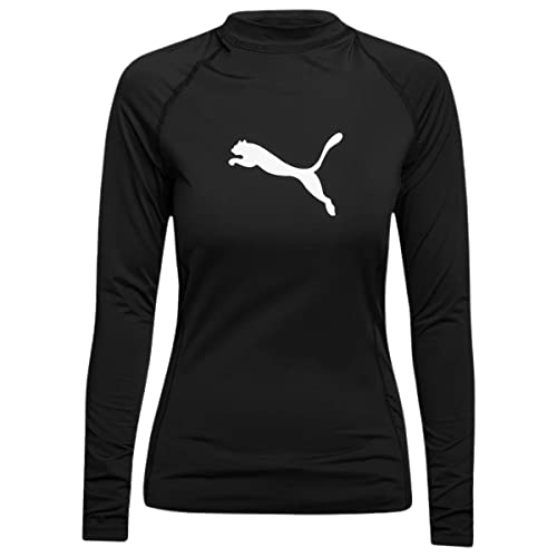 Camiseta Manga Longa UV50+, Puma, Feminino, Preto, G