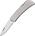 Rite Edge 2.5â€ Small Flat Engravable Silver Folding EDC Gift Lock Back Pocket Knife