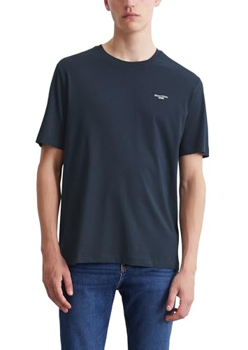 Marc OߴPolo Denim Herren T-Shirt aus Bio-Baumwolle Regular Fit, Blau (Navy Teal), XXL
