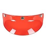 ACOGEDO 3 Bottoni a Pressione Visiera Lente Visiera Flip Up Wind per Casco Moto Jet Requisiti Antiappannamento e Antigraffio Flip Premium 1 e Trattamento Conforme e Legale 3 Bottoni a Pressione