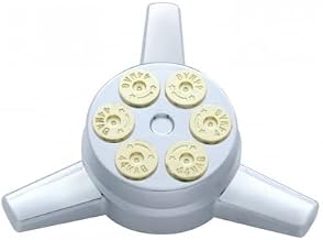 United Pacific 10710 - Axle Hub Cap - Chrome Plastic Gun Cylinder Hub Cap Spinner Only