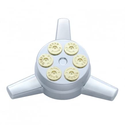 United Pacific 10710 - Axle Hub Cap - Chrome Plastic