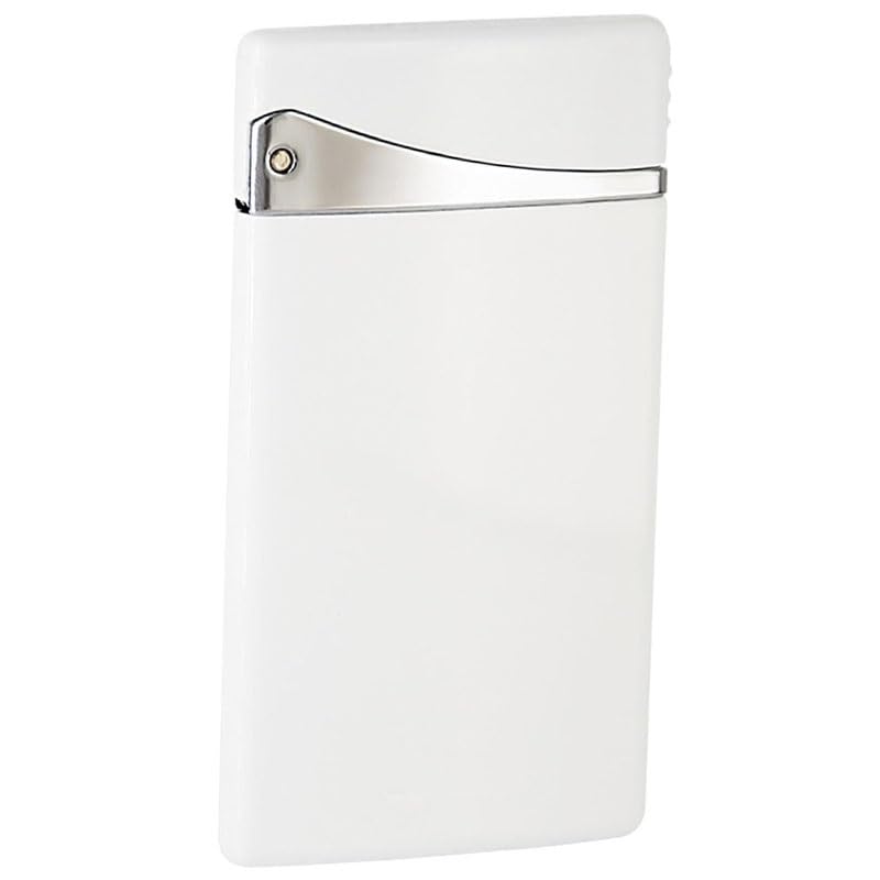 Ultra-thin Metal Lighter Retro Flip Design Cool Creative Ignition Flat Wide Flame Refillable Butane Gas Torch Lighter Windproof