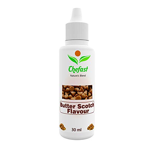Chefast Butter Scotch Flavour Baking Essence for Cake, Ice-Cream, Chocolates, Milkshakes- 30ML ( Use 2-3 Drops Essence for 250 Grm Cake)