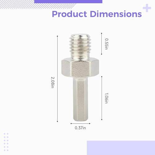 Set de 2 Brocas 38 mm con Adaptador Hexagonal miniatura 7