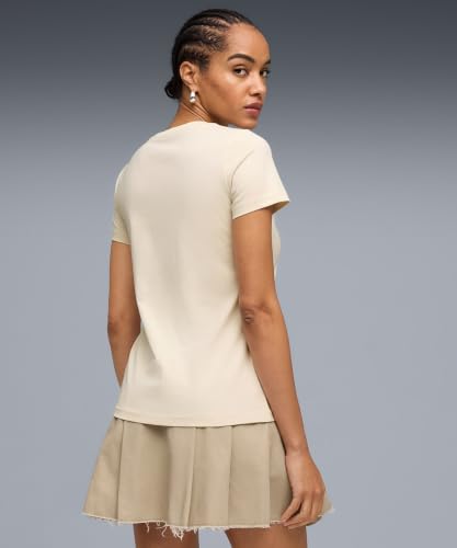 PUMA T-Shirt Essentials Elevated Femme M, Alpine Snow White
