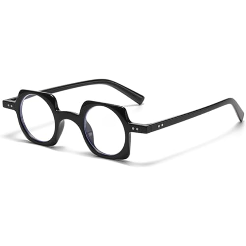 ZDDOUS Paquete de gafas de lectura con bloqueo de luz azul, lectores de computadora con bisagras de resorte para hombres y mujeres, anteojos con filtro anti rayos UV (Negro,4)