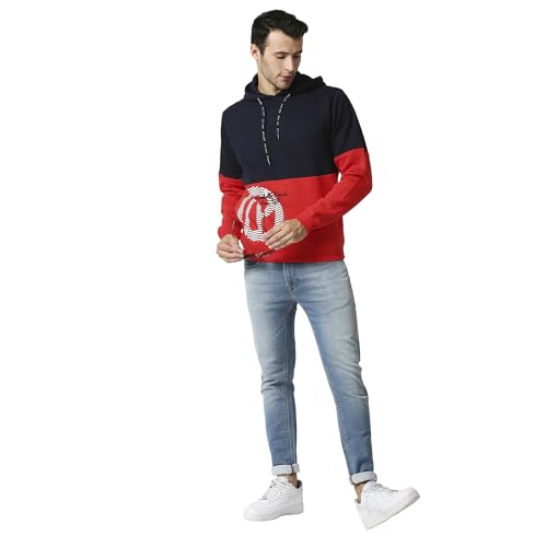 Image of Pepe Jeans Men's Cotton Blend Hooded Neck Sweatshirt