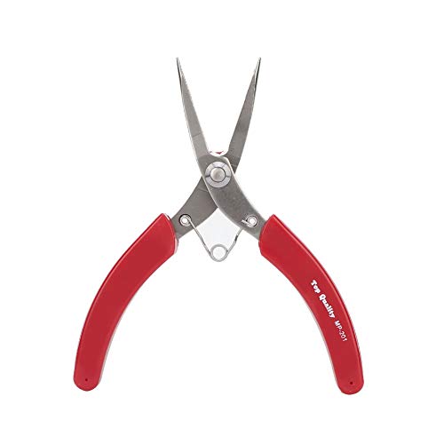 Alicates de punta de aguja, alicates para joyer�a Reparaci�n de relojes Procesamiento de joyas Herramienta de mantenimiento de componentes electr�nicos Se utiliza para sujetar(201 (with teeth))