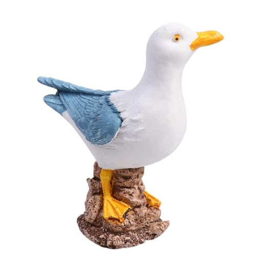 Figurines mouette résine pour égayer un bureau ou décorer un mini paysage végétal