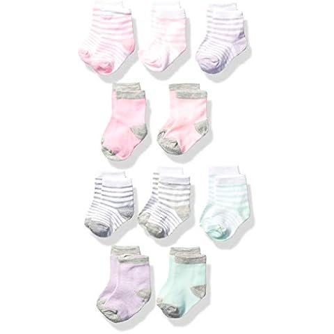 Rene Rofe Baby Kids' Little Newborn, Infant, and Toddler 10 Pack Socks, Lavender, 0-9 Months Cover