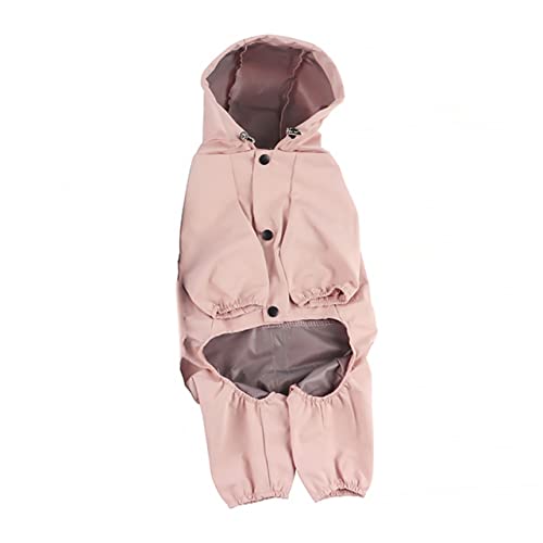 Generic Pet Rain Clothes Dog Waterproof Jacket Reflective Hood Stylish Dog Costume Pet Gear