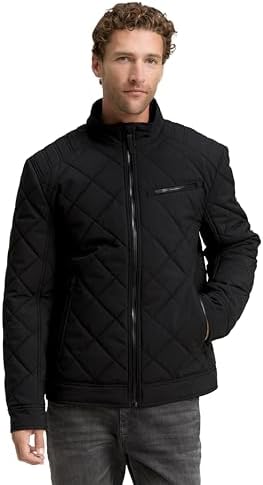 TOM TAILOR Herren Bikerjacke mit Steppung