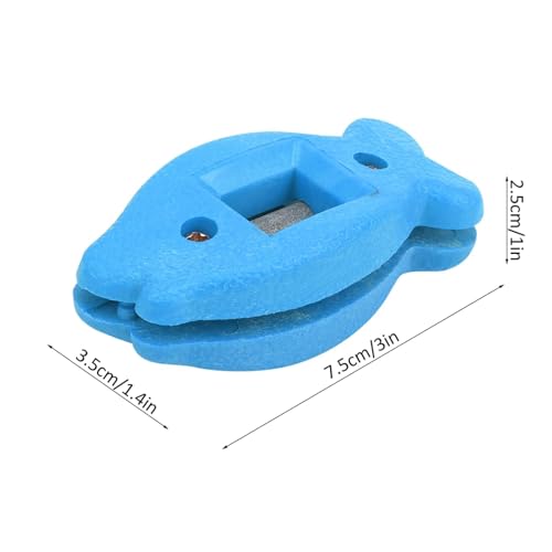 Ice Skate Sharpener, Hockey Skate Sharpener, Portable Ice Skate Blade Sharpening Tool for Hockey Skates, Hockey Accessories Maintenance Tool (Blue)