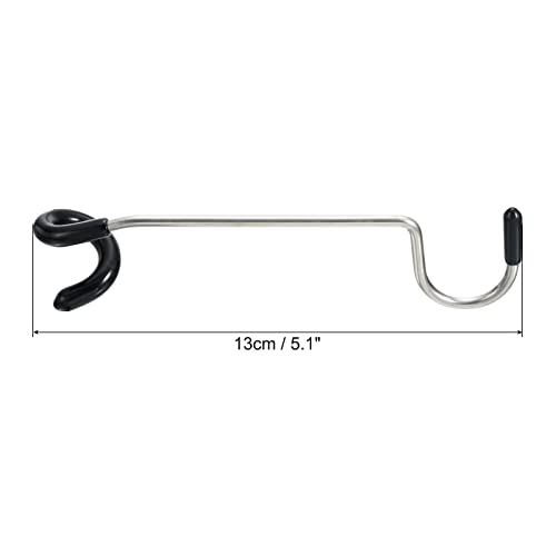 PATIKIL Camping Lantern Hook Hanger, Camping Equipment Non-Slip Tent Lamp Hooks Pole Hanger for Outdoor Hiking Black - Image 2
