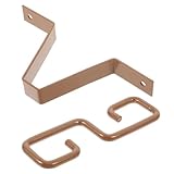 Artibetter Metallhalter Stabiler Regenkettenhalterung für Dachrinnen Geeignet für Fallrohr mit Einfachem Einbau und Optimiertem Wasserablauf Goldfarben