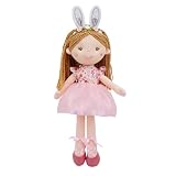 June Garden 16' Enchanted Garden Fairy Doll Brielle - Plush Stuffed Soft Bunny Doll Girl Easter Gift - Pink Dress